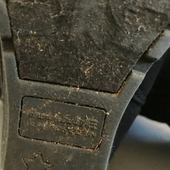 Women Pull On Black Mid Calf Height Round Toe Casual Boots Shoes Sz 3 - Picture 4 of 11